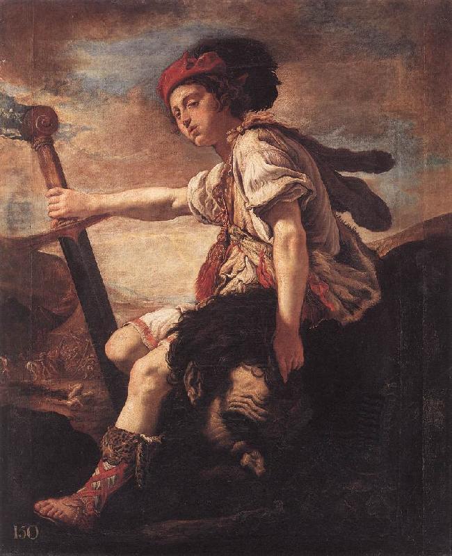 FETI, Domenico David with the Head of Goliath dfg oil painting picture